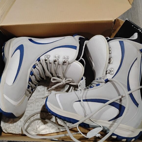 BURTON Men's Ruler Snowboard Boots Size 8.5 Shoe Sport Athlete Gray Blue - Picture 7 of 11